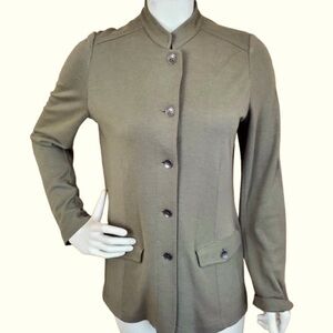 J. Jill Olive GreenSoft Blazer Knit Jacket